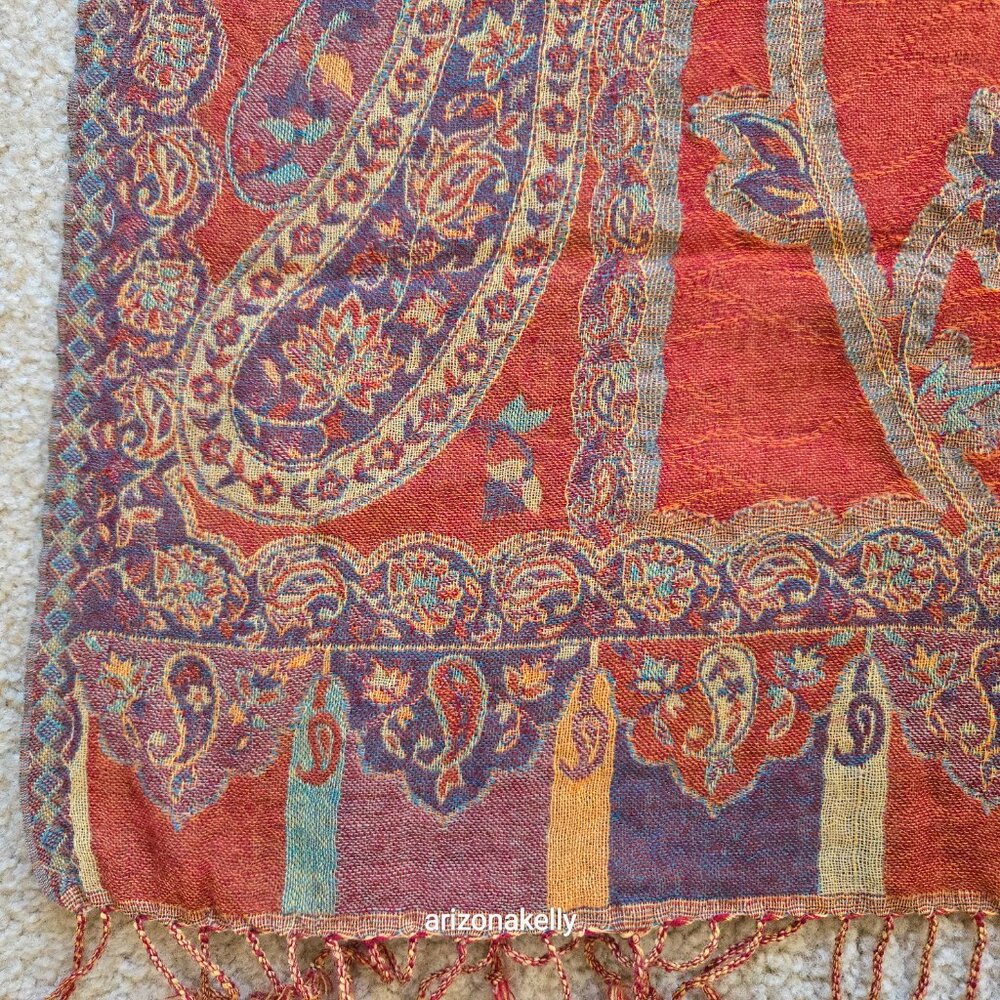 NWT Devernois Woven Wool Scarf French - Picture 8 of 15